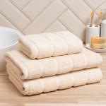 Полотенце махровое Love Life «Ария» 70?140 см, бежевый, 100% хл, микро-коттон, 450 г/м?