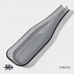 Блюдо сервировочное Magistro «Авис», 32.5?9.5?4 см, стекло, серое