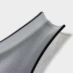 Блюдо сервировочное Magistro «Авис», 32.5?9.5?4 см, стекло, серое