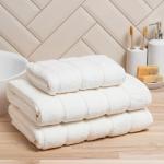 Полотенце махровое Love Life «Ария» 70?140 см, белый, 100% хл, микро-коттон, 450 г/м?