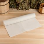 Коврик - лежак для бани и сауны, 160?50 см, войлок, светлый