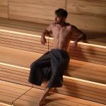 Килт вафельный банный Этель «Boho» 75?145 см. цв. темно-серый, 100% хл, 290 г/м?