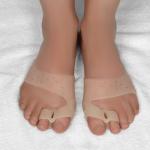 Бандаж на стопу, силиконовый, с корректором, с магнитами, 7.5?7 см, бежевый