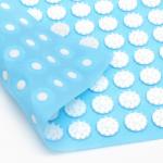 Аппликатор Кузнецова комплект, 144 колючки, спантекс, голубой, 260?560 мм + валик 140?230