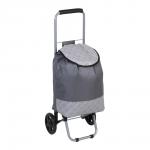 Тележка + сумка, до 30кг тм VETTA, полиэстер, 30х22х86см, 21л, колеса ЭВА d14,5см, цвет серый