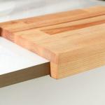 Доска разделочная с упором Adelica «Мастер шеф», 30?20?1.8 см, пропитана минеральным маслом, дерево берёза