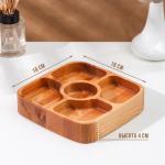 Менажница Adelica, 5 секций, 18?18?4 см, дерево берёза