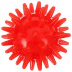 Массажёр ONLYTOP «Ёжик», d=5 см, 17 г, красный