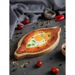 Блюдо для подачи Adelica «Хачапури по-аджарски», 30?15?1.7 см, дерево массив берёзы