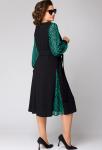 Платье EVA GRANT 7229Е чёрно-зелёный