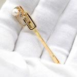 Заколка для волос с жемчугом 12*60мм