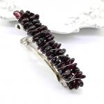 Заколка для волос с гранатом 6*1,5*1,5см