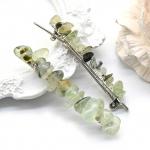 Заколка для волос с камнем пренит 6,5*0,8*1,3см