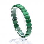 Браслет из малахита сегмент 12*8мм, 16см