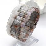 Браслет из Агата кружевного сегмент 40*9мм, 125,6г