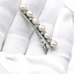 Заколка для волос с жемчугом 6*50мм