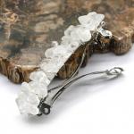 Заколка для волос с горным хрусталем 6*1,5*1,5см