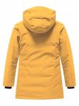 Парка зимняя подростковая для мальчика с капюшоном желтого цвета 9533J