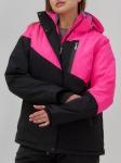 Горнолыжная куртка женская зимняя розового цвета 707R