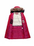 Парка зимняя подростковая для девочки красного цвета 9344Kr