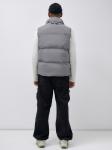 Жилет мужской утепленный спортивный серого цвета 15322Sr
