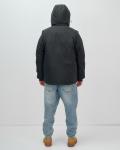 Куртка - жилетка трансформер 2 в 1 мужская зимняя черного цвета 2409Ch
