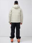 Куртка молодежная мужская зимняя с капюшоном бежевого цвета 25313_1B