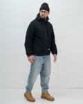 Куртка из вельвета мужская демисезонная черного цвета 25336Ch