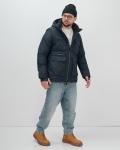 Куртка - жилетка трансформер 2 в 1 мужская зимняя темно-синего цвета 2409TS