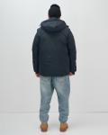 Куртка - жилетка трансформер 2 в 1 мужская зимняя темно-синего цвета 2409TS