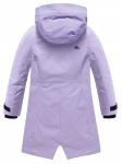 Парка зимняя подростковая для девочки с капюшоном сиреневого цвета 9538Sn