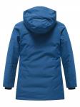Парка зимняя подростковая для мальчика с капюшоном синего цвета 9533S