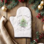 Варежка-прихватка Christmas trees 20?28 см, саржа, 100% х/л, ватин 250 г/м?