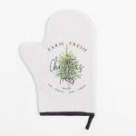 Варежка-прихватка Christmas trees 20?28 см, саржа, 100% х/л, ватин 250 г/м?