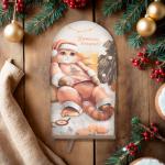 Варежка-прихватка новогодняя «Этель. Уютных вечеров» 15?28 см, саржа, 100% хл, ватин 250 г/м?