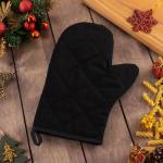 Варежка-прихватка новогодняя «Зима время чудес» 20?28 см, саржа, 100% х/л, ватин 250 г/м?