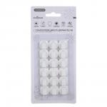 СНОУ БУМ Держатели для гирлянд и проводов, самоклеящиеся, 18шт, 15х15мм, PP