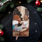 Варежка-прихватка новогодняя «Этель» Bears, 15?28 см, саржа, хлопок 100%, ватин 250 г/м?