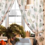 Комплект штор для кухни с подхватами Christmas tree 145?180 см-2 штуки, габардин