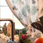 Комплект штор для кухни с подхватами Christmas tree 145?180 см-2 штуки, габардин