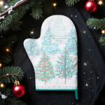 Варежка-прихватка новогодняя «Этель. Сказочный лес», 20?28 см, 100% хлопок, ватин 250 г/м?