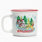 Кружка керамическая новогодняя Holidays, Микки Маус и друзья, 250 мл
