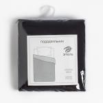 Пододеяльник евро «Этель» Plain collection, 200?215 см, чёрный, поплин