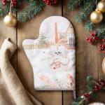 Варежка-прихватка новогодняя «Этель. Звери в городе» 20?28 см, 100% хлопок, ватин 250 г/м?