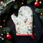 Варежка-прихватка «Этель» Christmas greetings, 20?27 см, саржа, хлопок 100%, ватин 250 г/м?