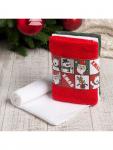 Набор махровых полотенец «Этель» Xmas, 30?30 см - 3 шт., хлопок 100%