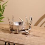 Конфетница «Рога», 22?22?13 см, алюминий