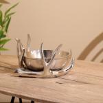 Конфетница «Рога», 22?22?13 см, алюминий