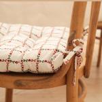 Подушка на стул «Этель» Flower Cage, 40?40 см, белая