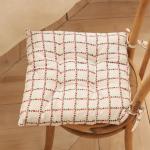 Подушка на стул «Этель» Flower Cage, 40?40 см, белая